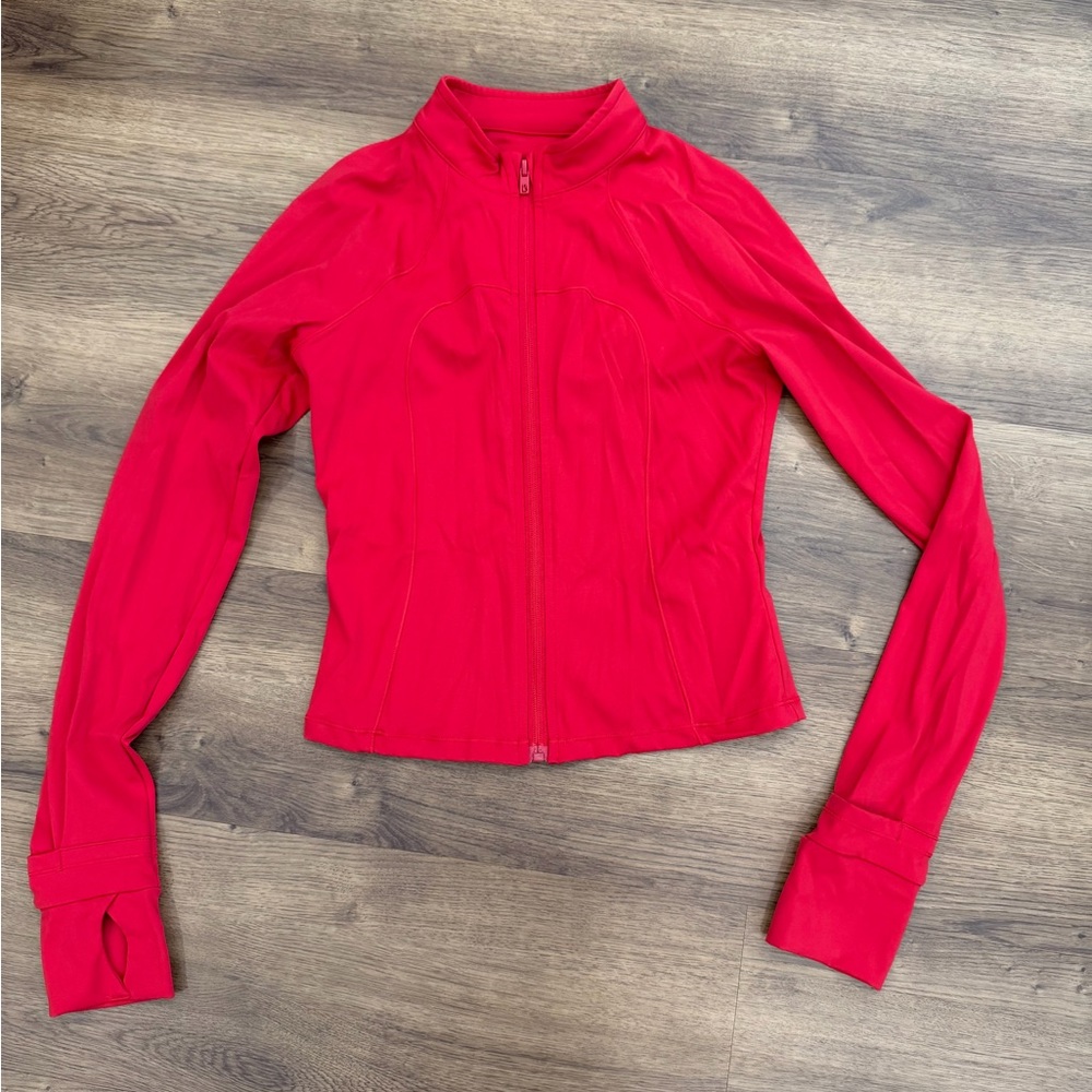 BuffBunny Vibrant Red Bomber Jacket